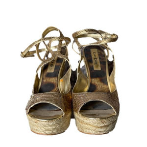 Bebe Gold Wedges | 8